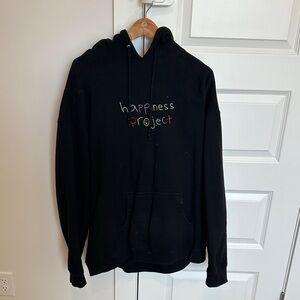 Happiness Project Black Hoodie